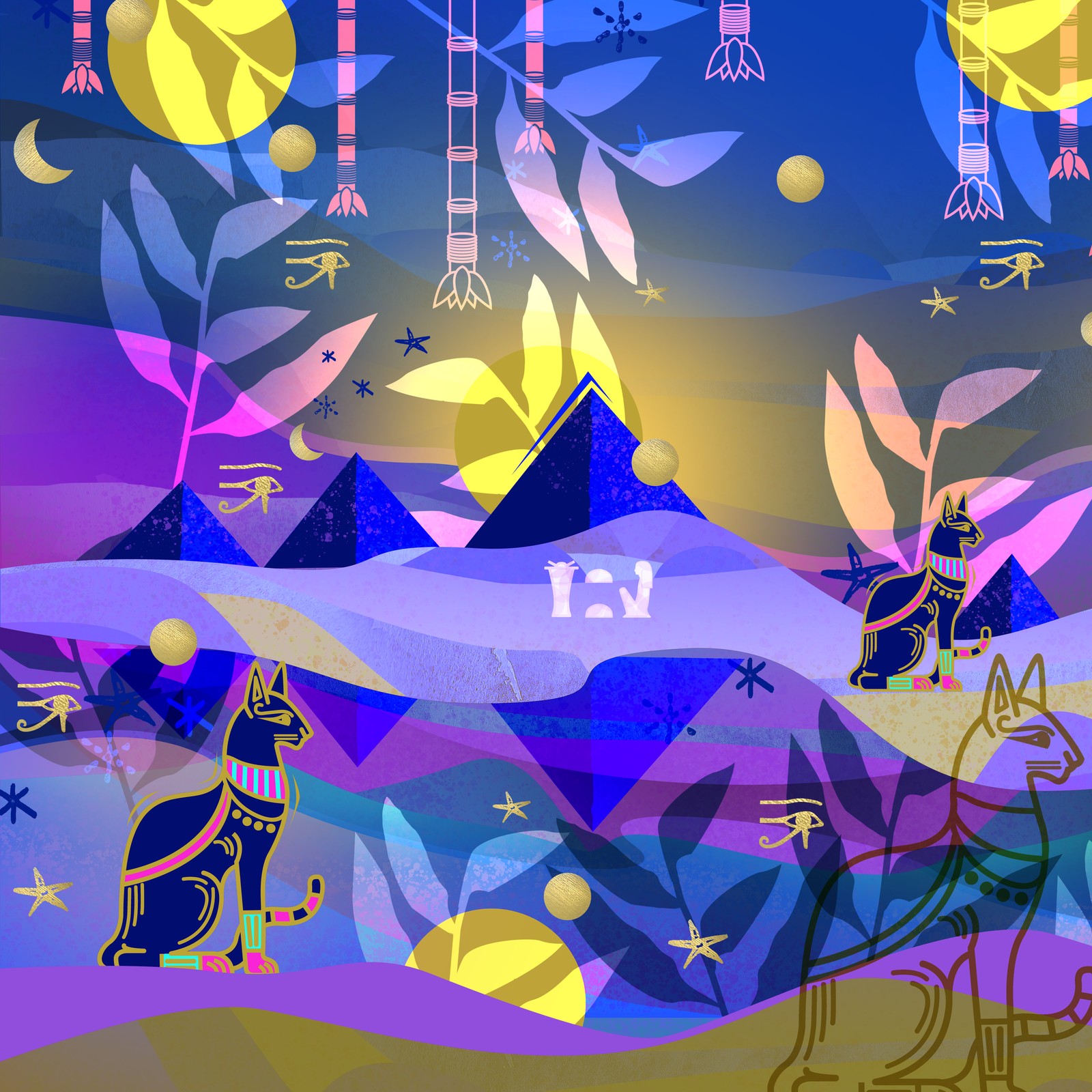 <small>Bastet</small> motif créé par Anna Ziliz