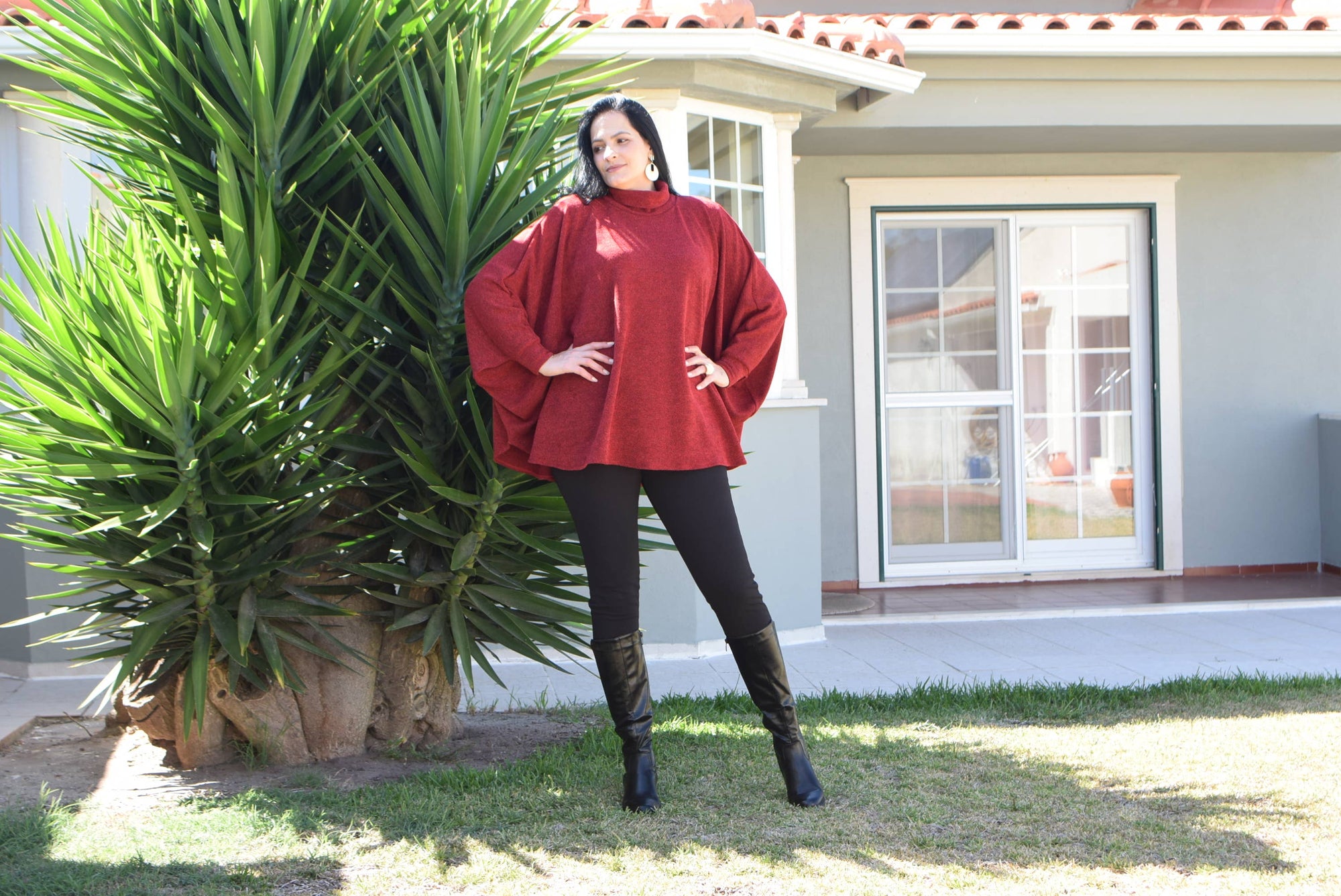 Poncho chaud grande taille Ruth/Tailles L à 7XL