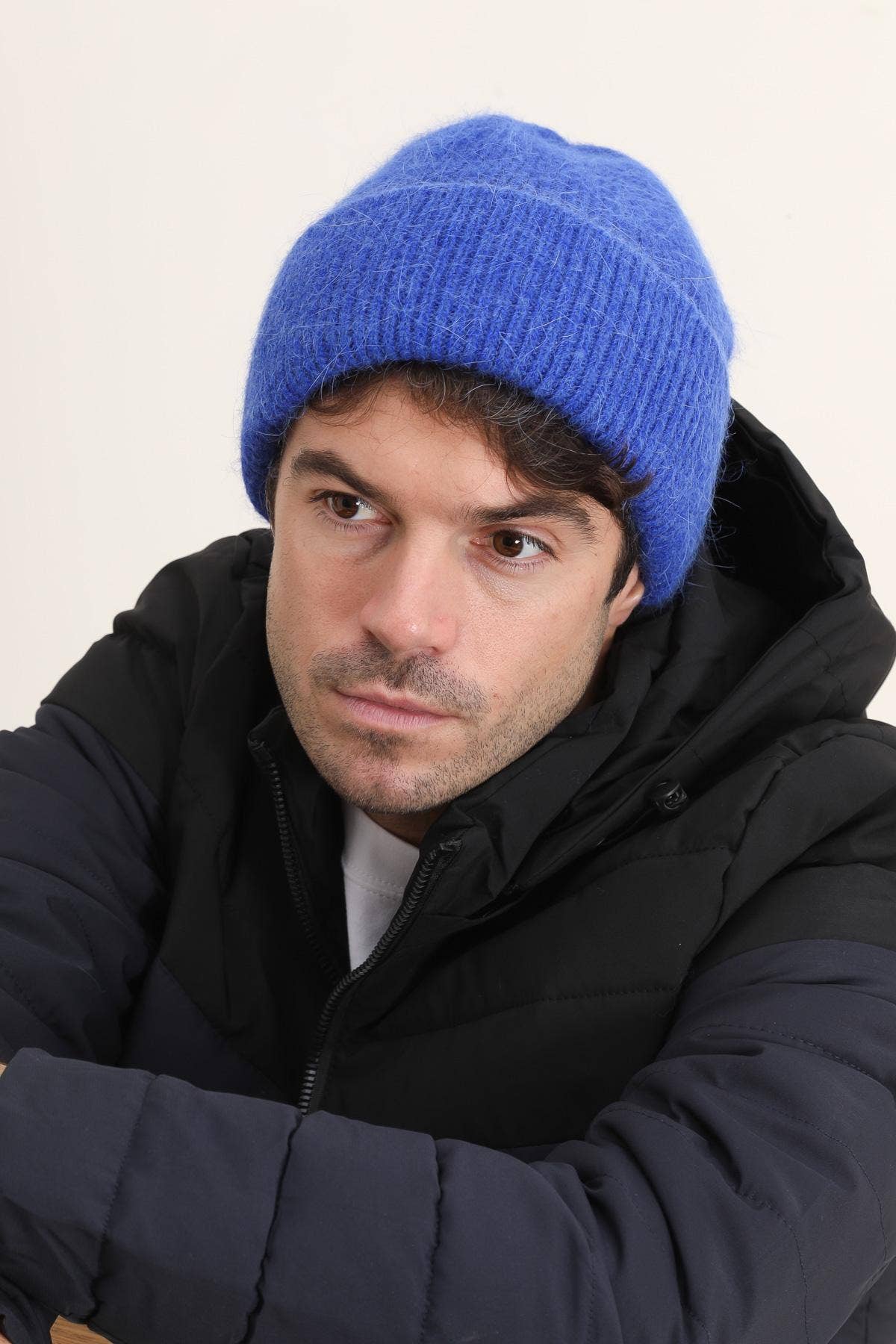 Bonnet Classique uni en Angora