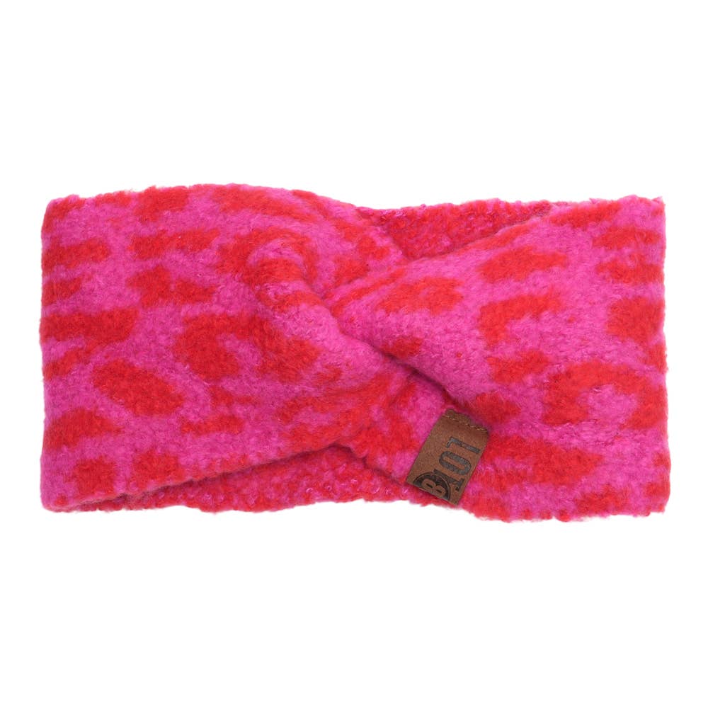 Bandeau Pip Léopard Rouge