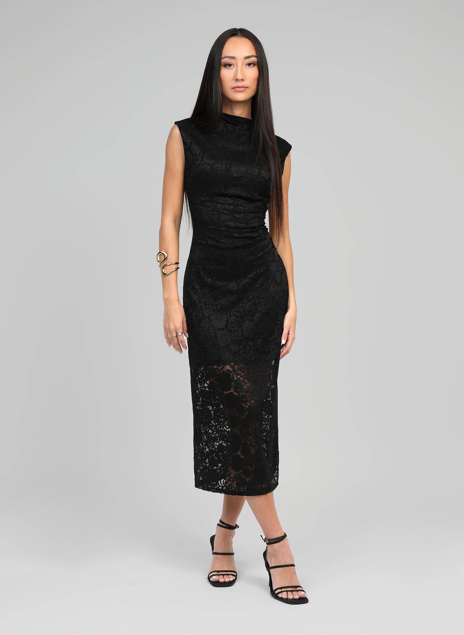 ROBE MIDI ELINOR noir