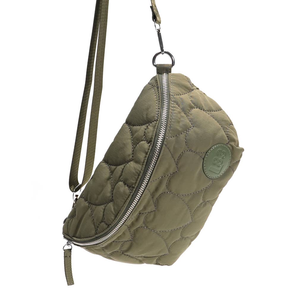 Sac banane JILL coeur Kaki