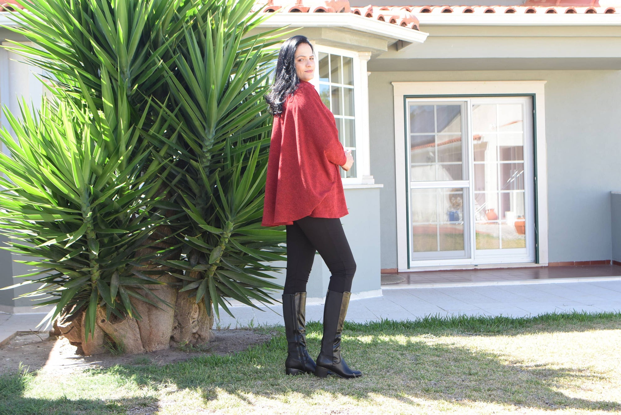 Poncho chaud grande taille Ruth/Tailles L à 7XL