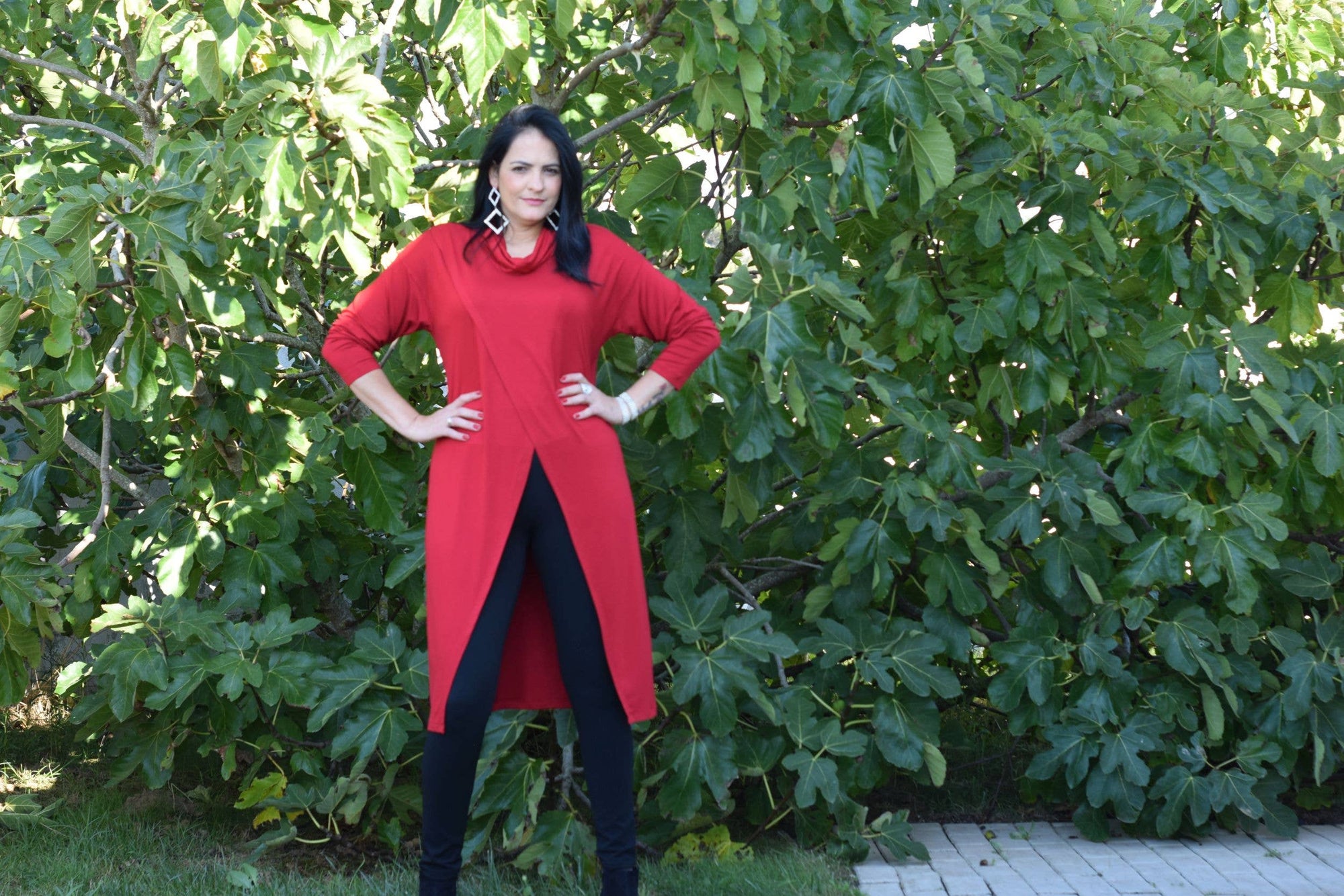 Tunique Rebecca - L à 6XL/Tunique longue/Col roulé