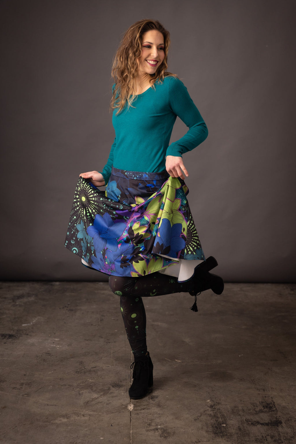 DELIO Luna Emeraude printed leggings