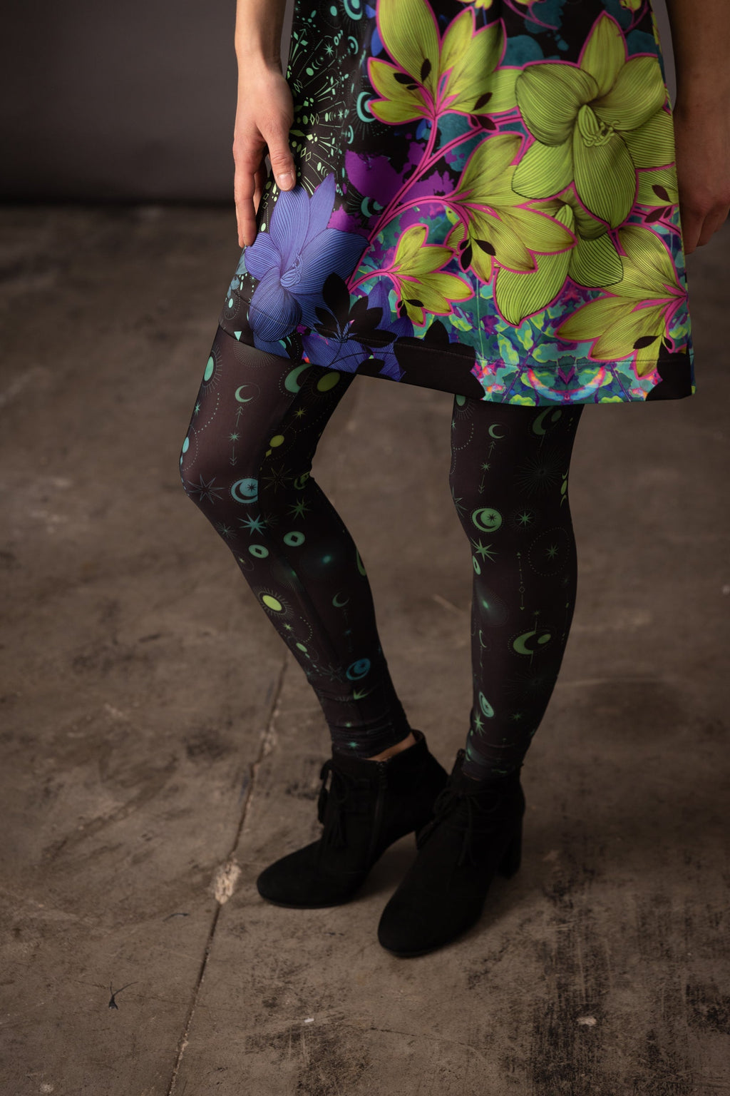 DELIO Luna Emeraude printed leggings