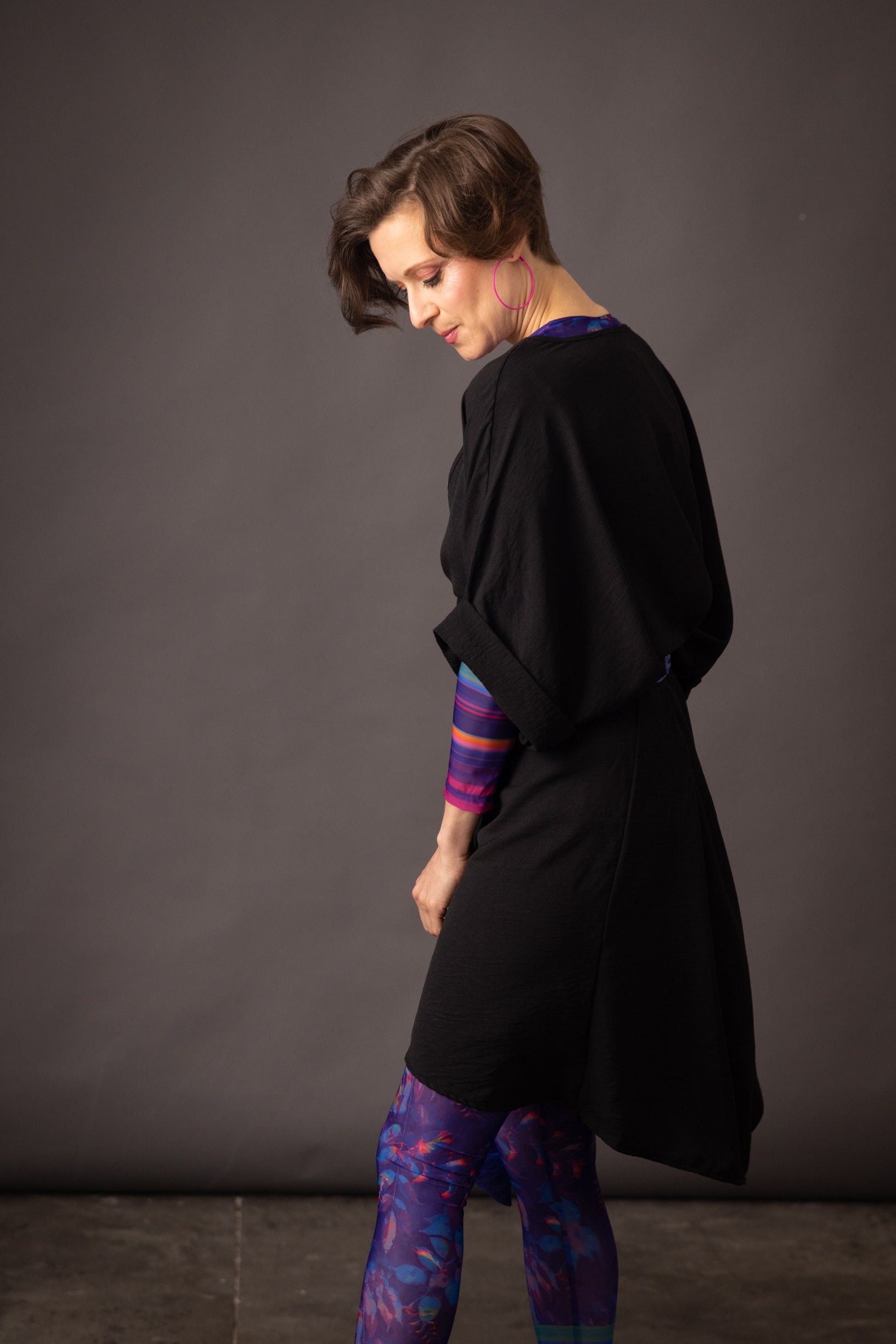 DELIO Natura Indigo printed leggings 