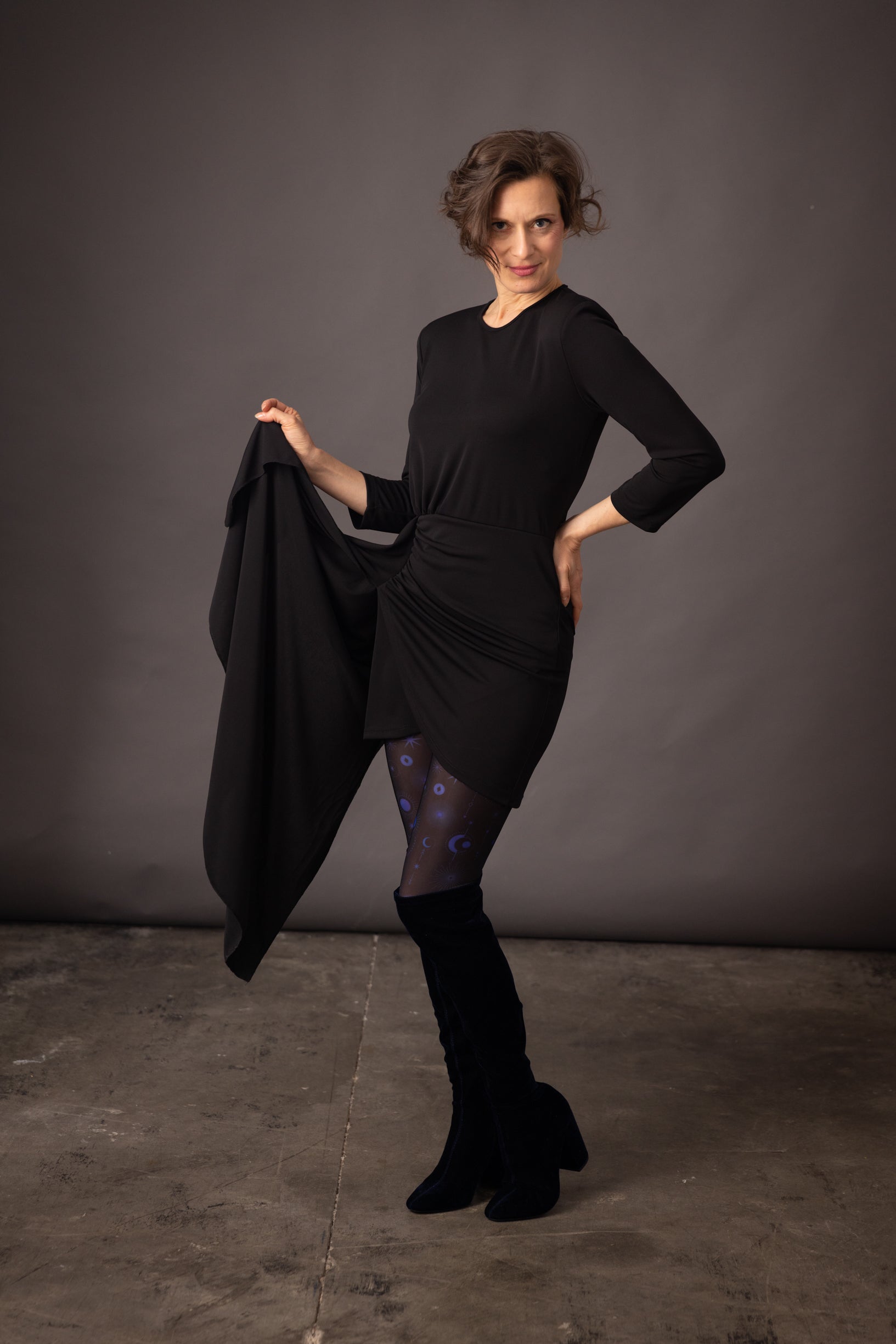 DELIO Luna Indigo printed leggings 