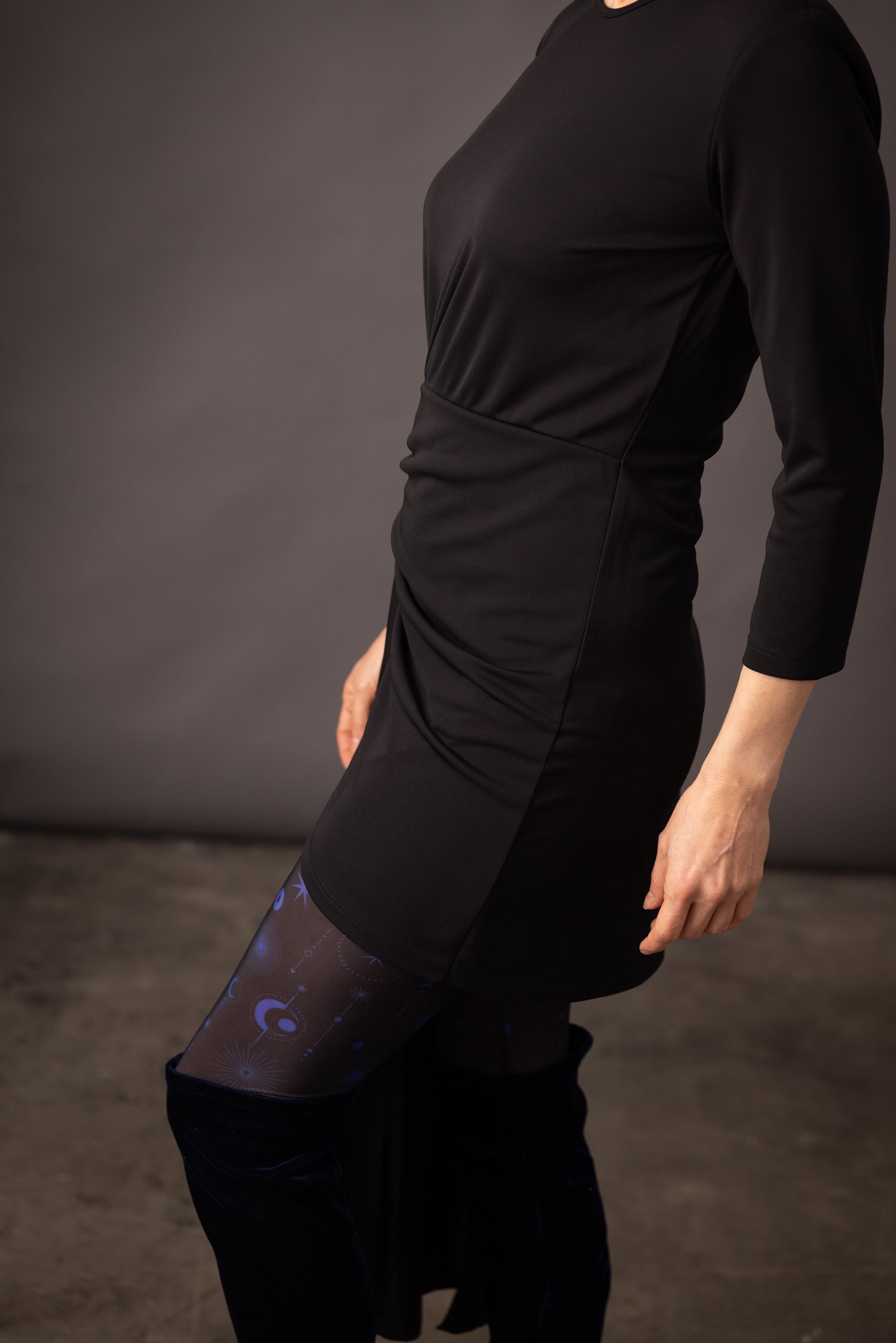 DELIO Luna Indigo printed leggings 