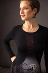 Tissu jersey molleton pour robe RITA SORCIERE