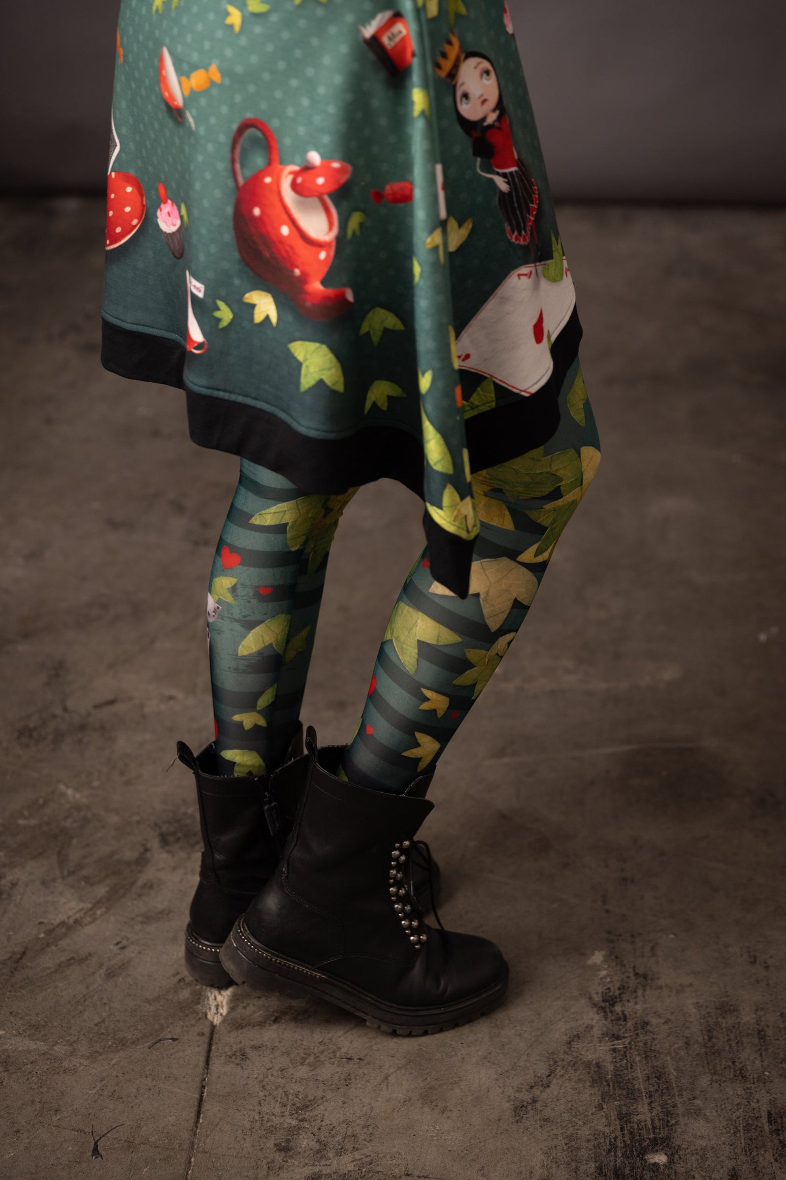 Legging imprimé DELIO ALICE vert