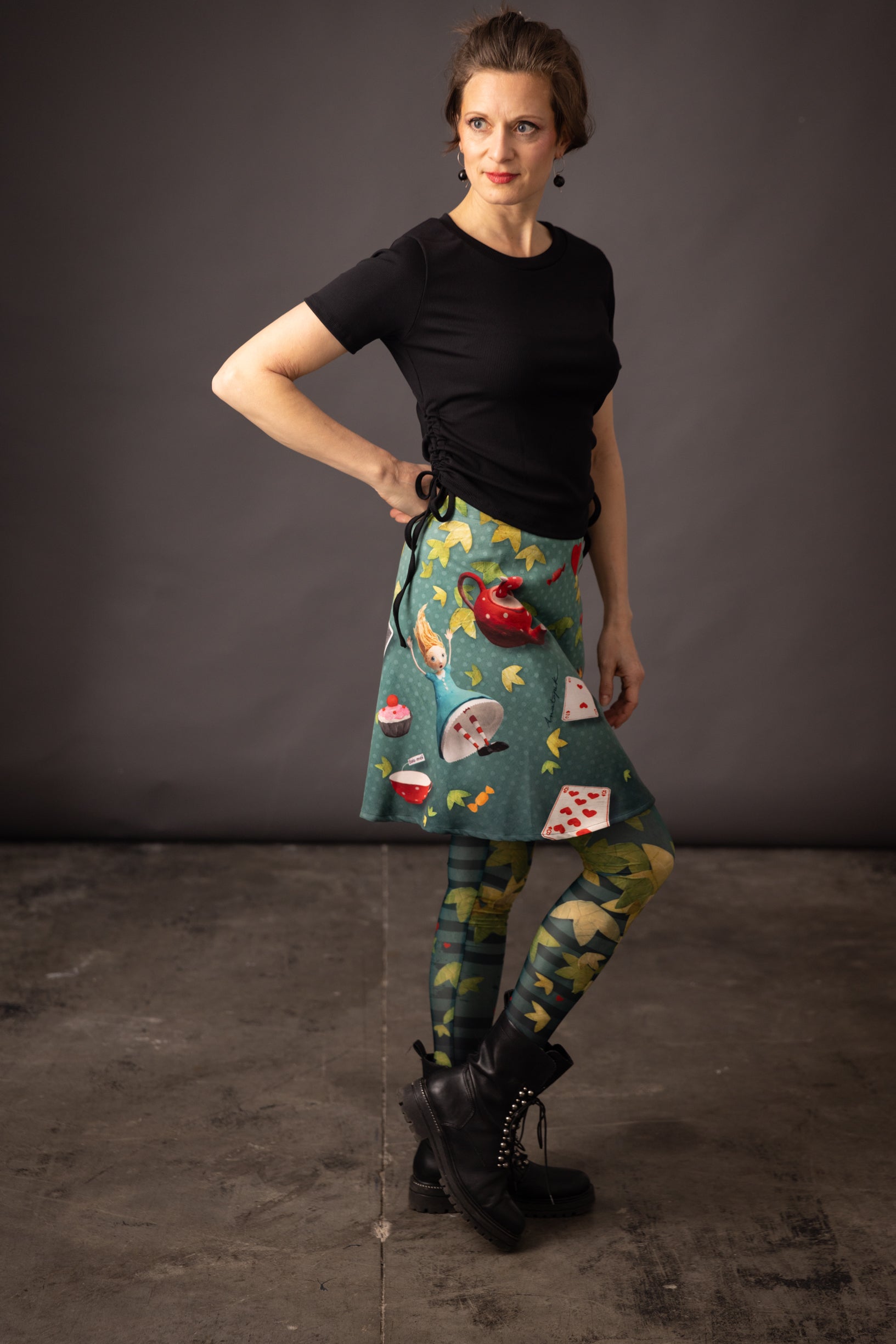 Legging imprimé DELIO ALICE vert