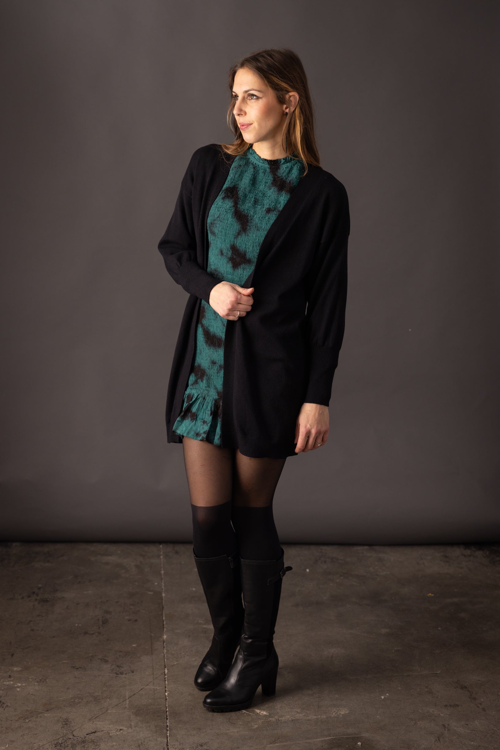 Robe smoke verte ARYA