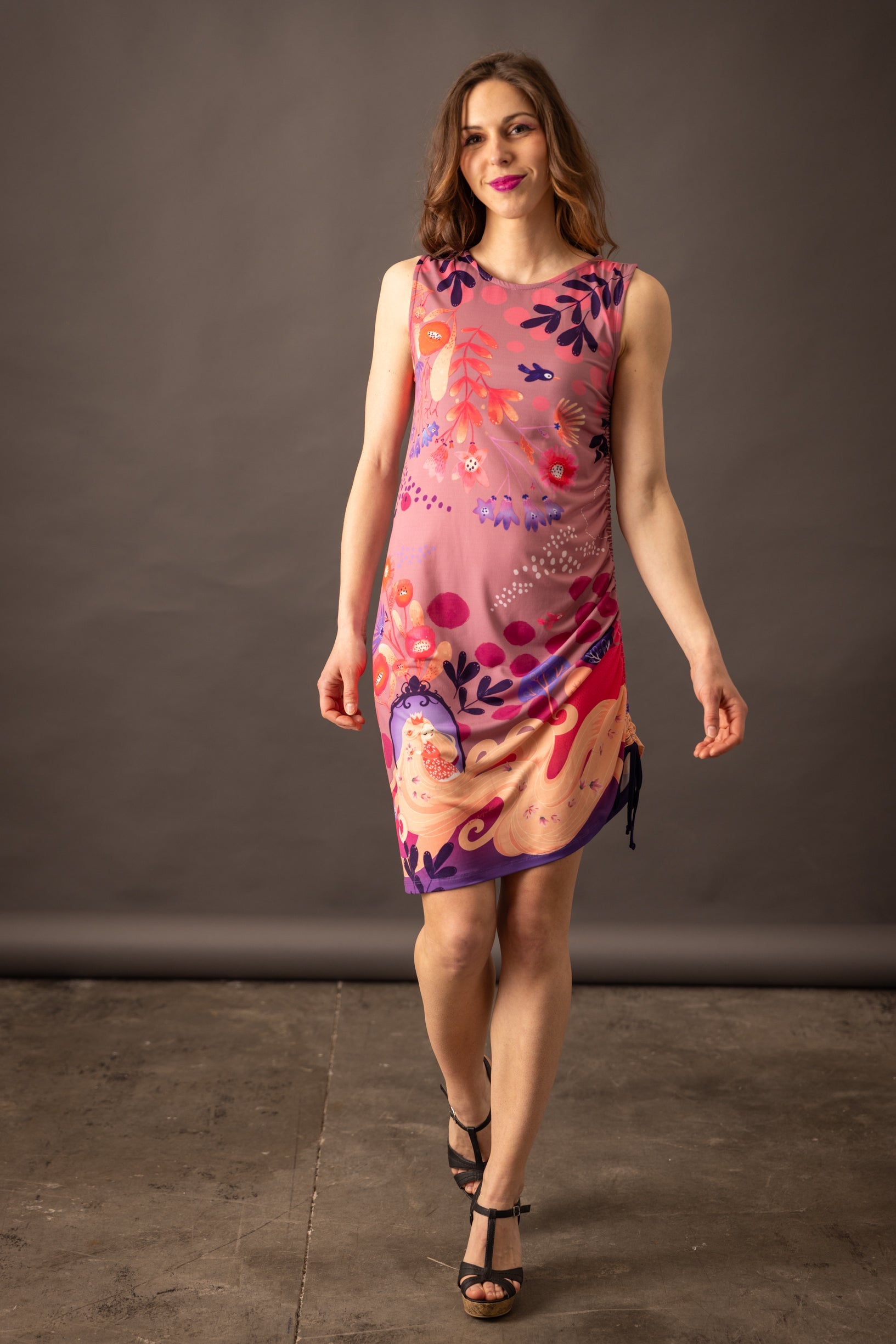 Robe fronce SOLIFLORE RAIPONCE