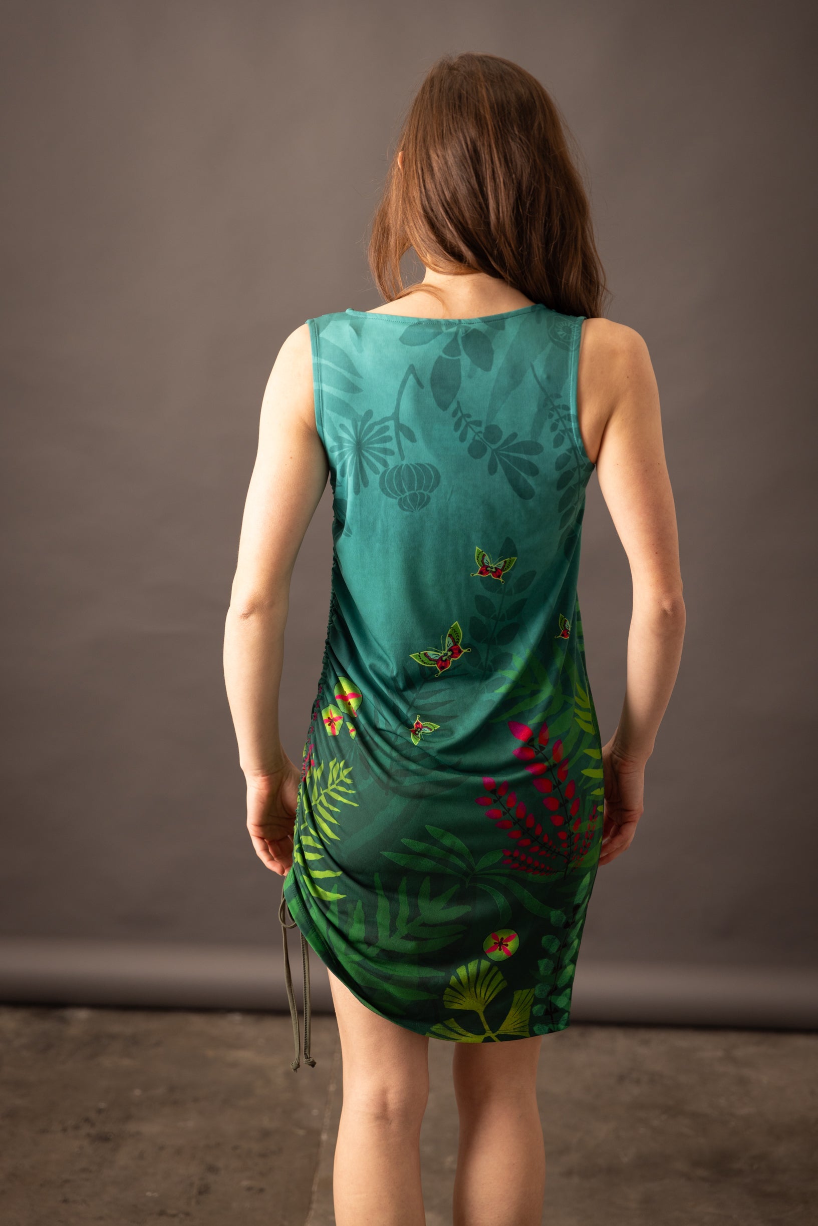 Robe fronce SOLIFLORE TROPIQUE