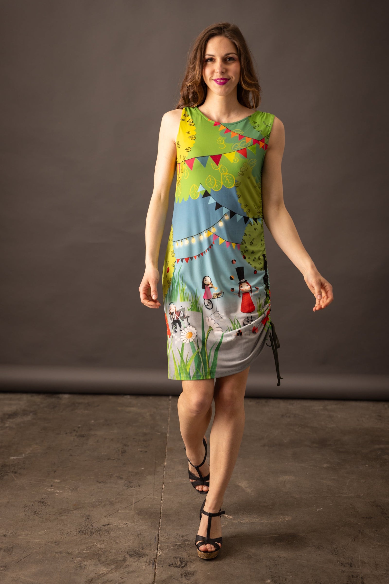 Robe fronce SOLIFLORE BOHEME