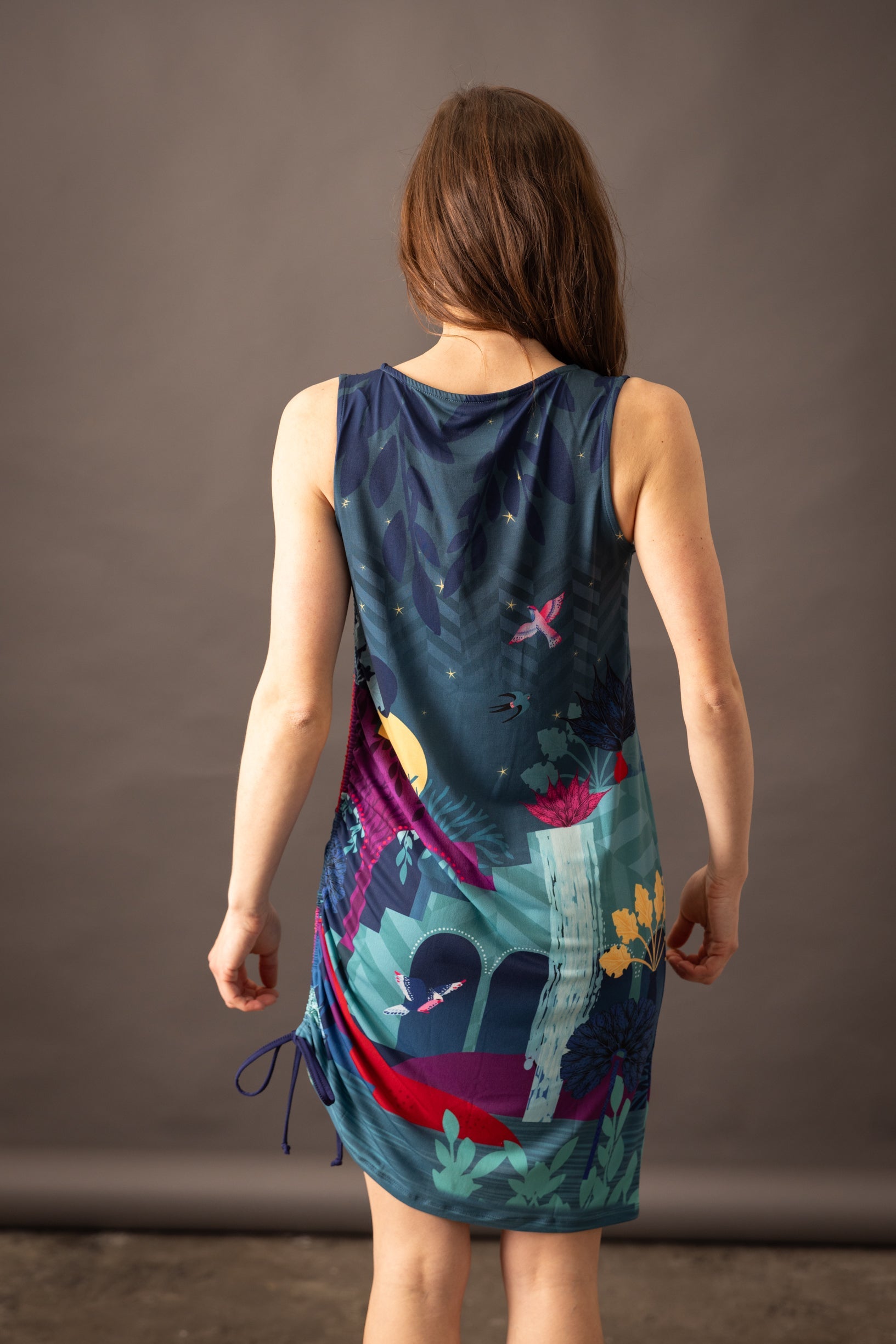 SOLIFLORE BABYLONE gathered dress 