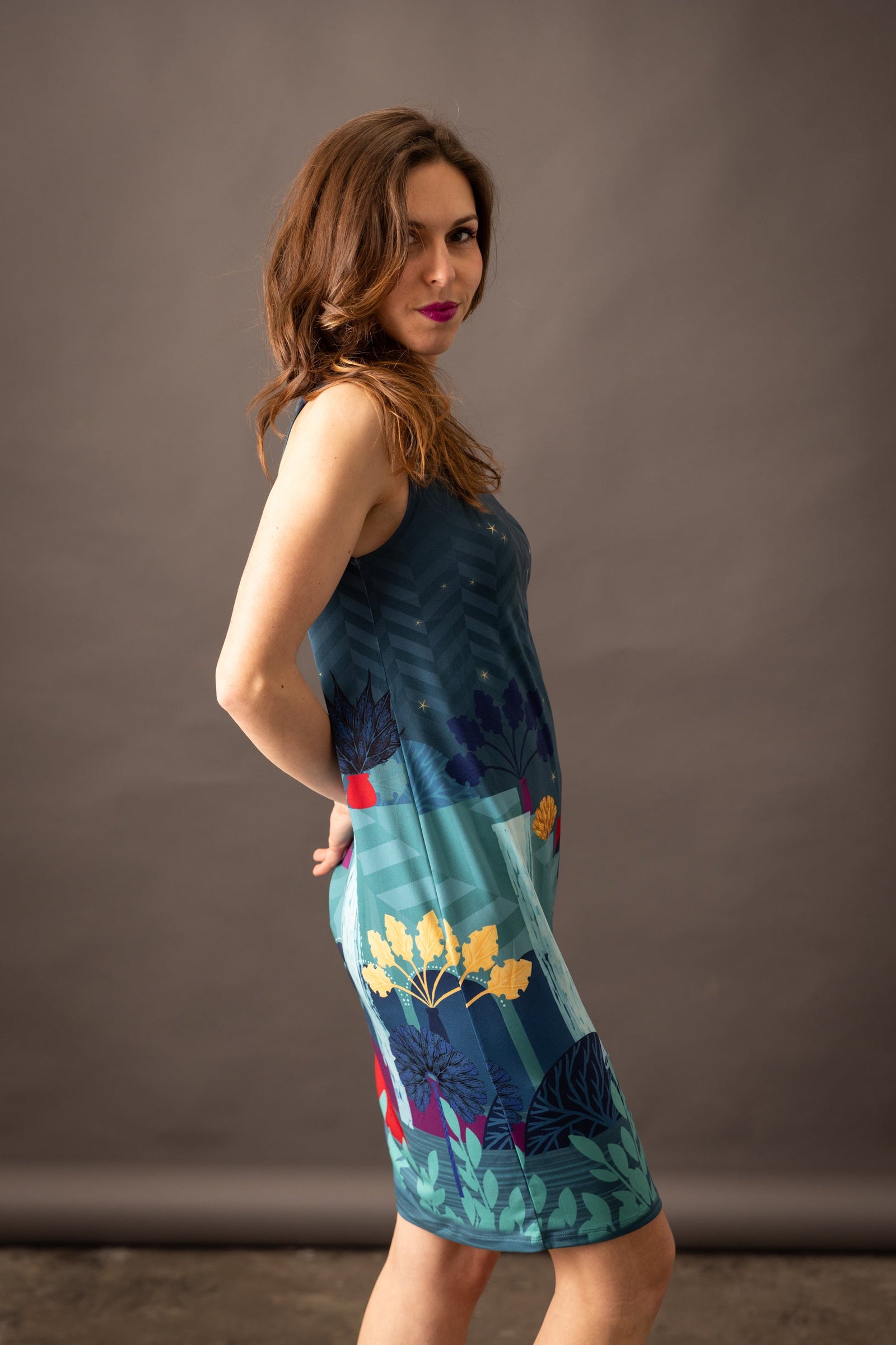 SOLIFLORE BABYLONE gathered dress 