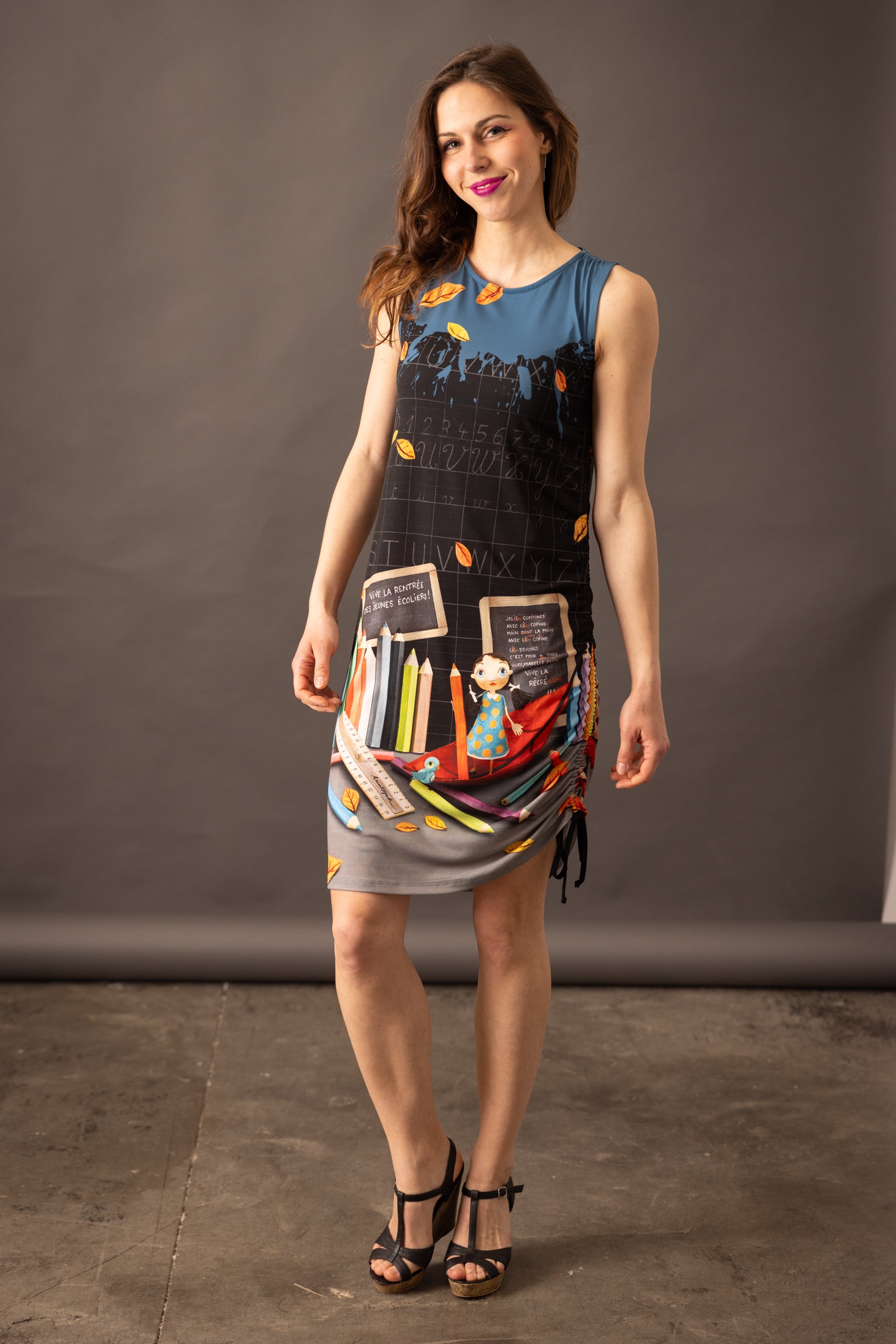 Robe fronce SOLIFLORE RECREATION