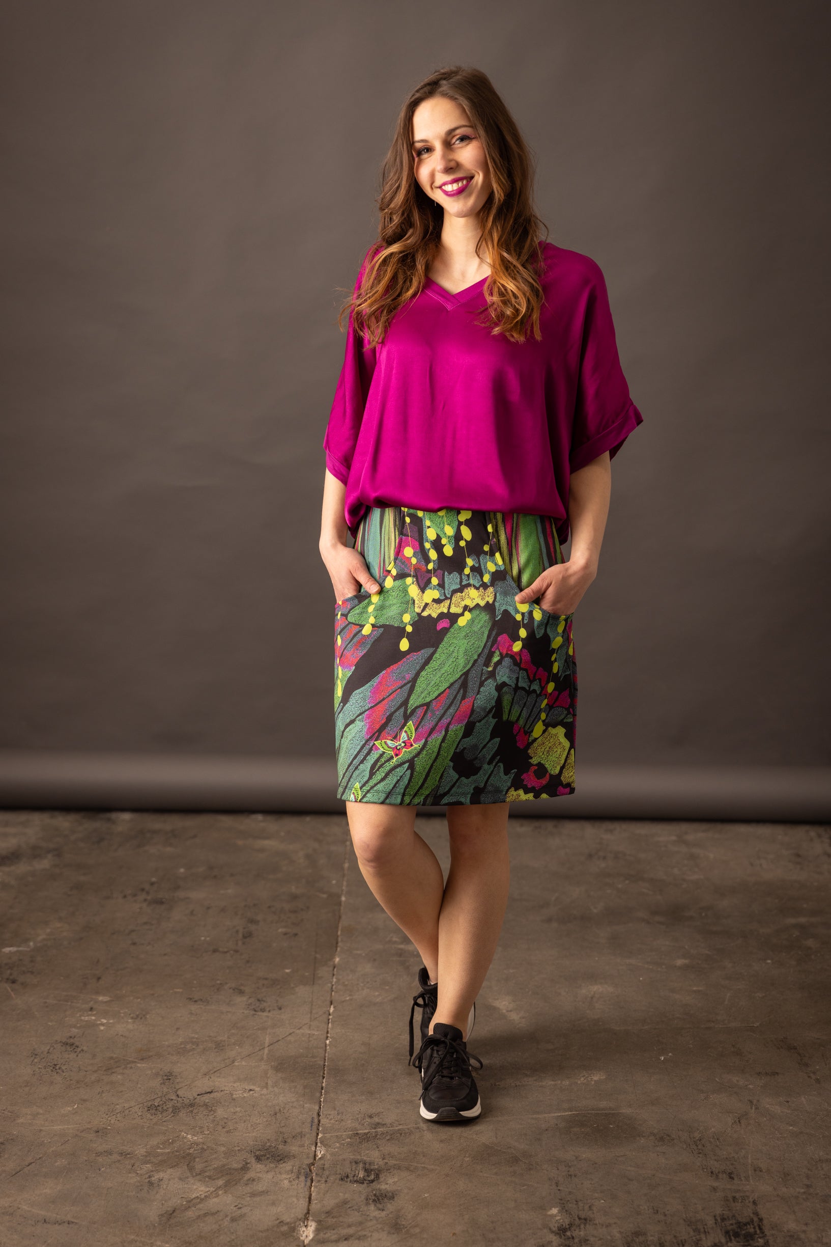 Tee-shirt satin SANTA PRUNE
