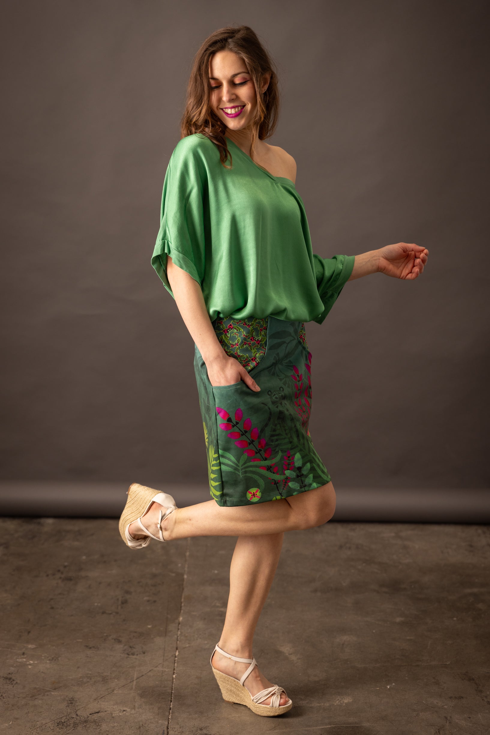 Jupe TOTEM TROPIQUE VERT