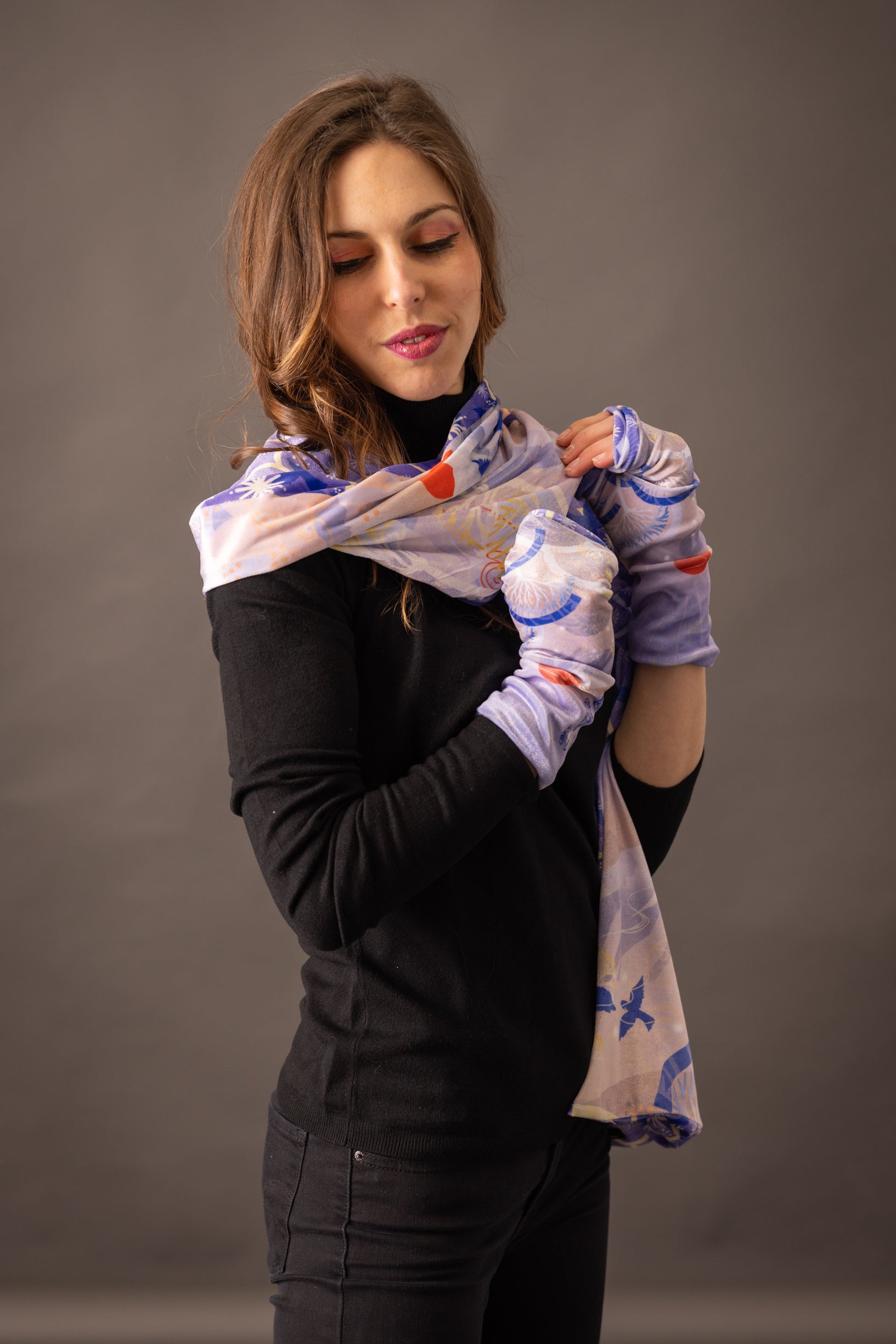 TARA FUJI scarf 