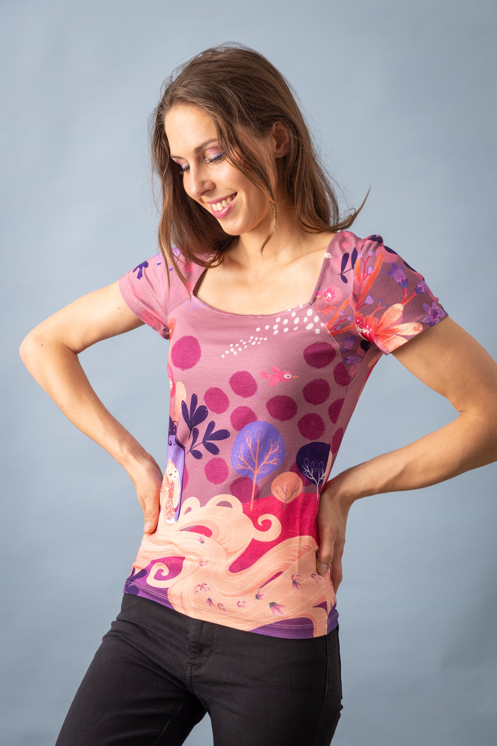 VIK RAPUNZEL viscose T-shirt