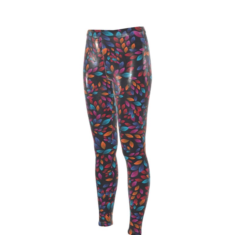 VELVET GUINGUETTE velvet printed leggings