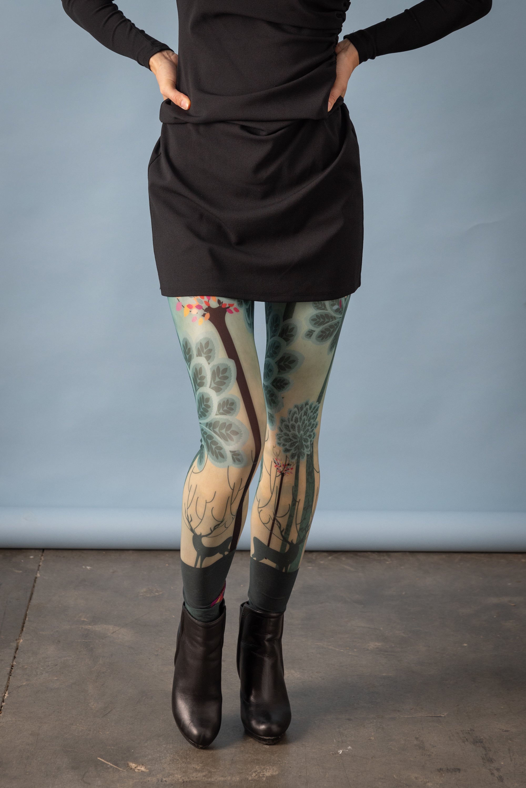 DELIO FIREBIRD printed leggings 