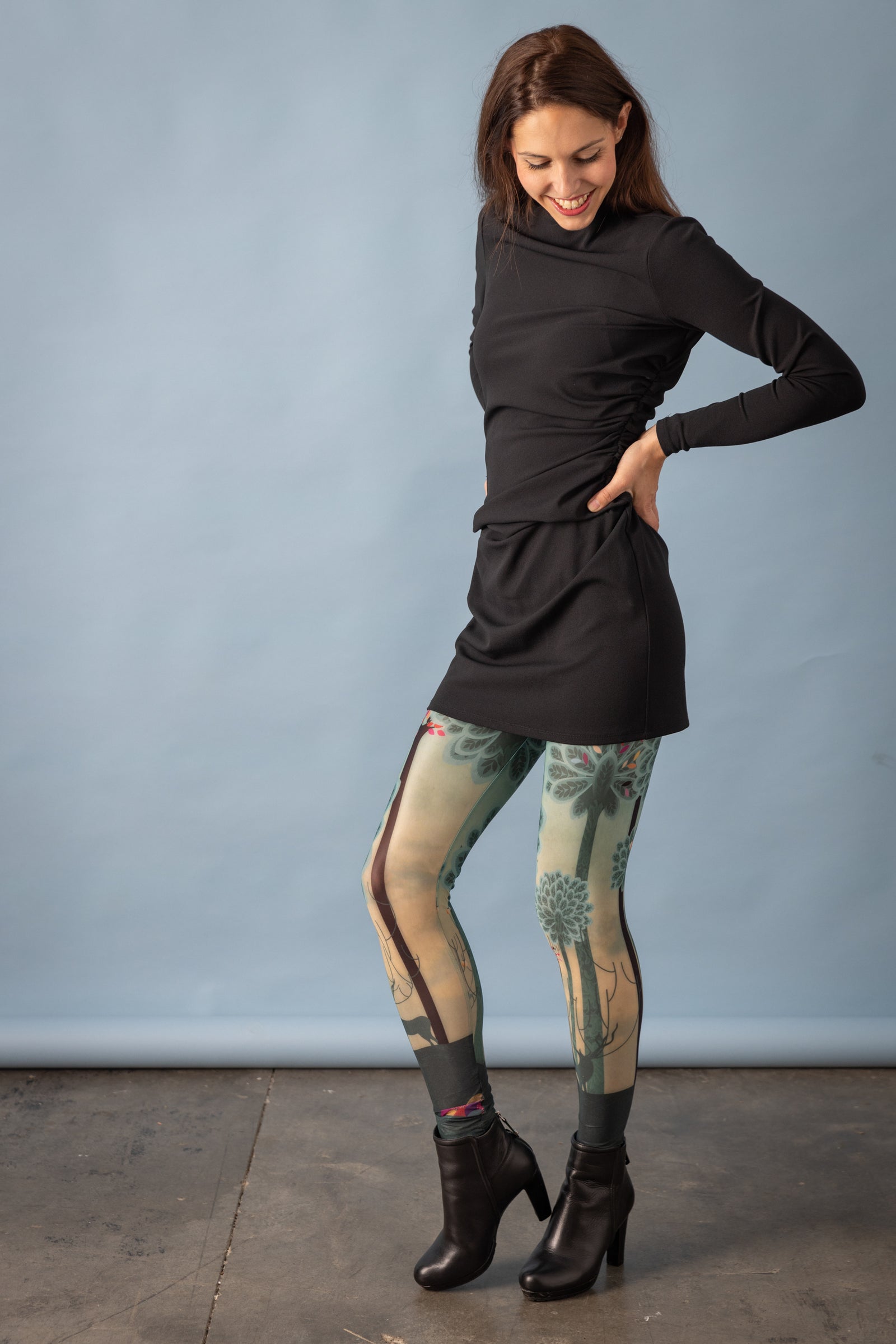 DELIO FIREBIRD printed leggings 