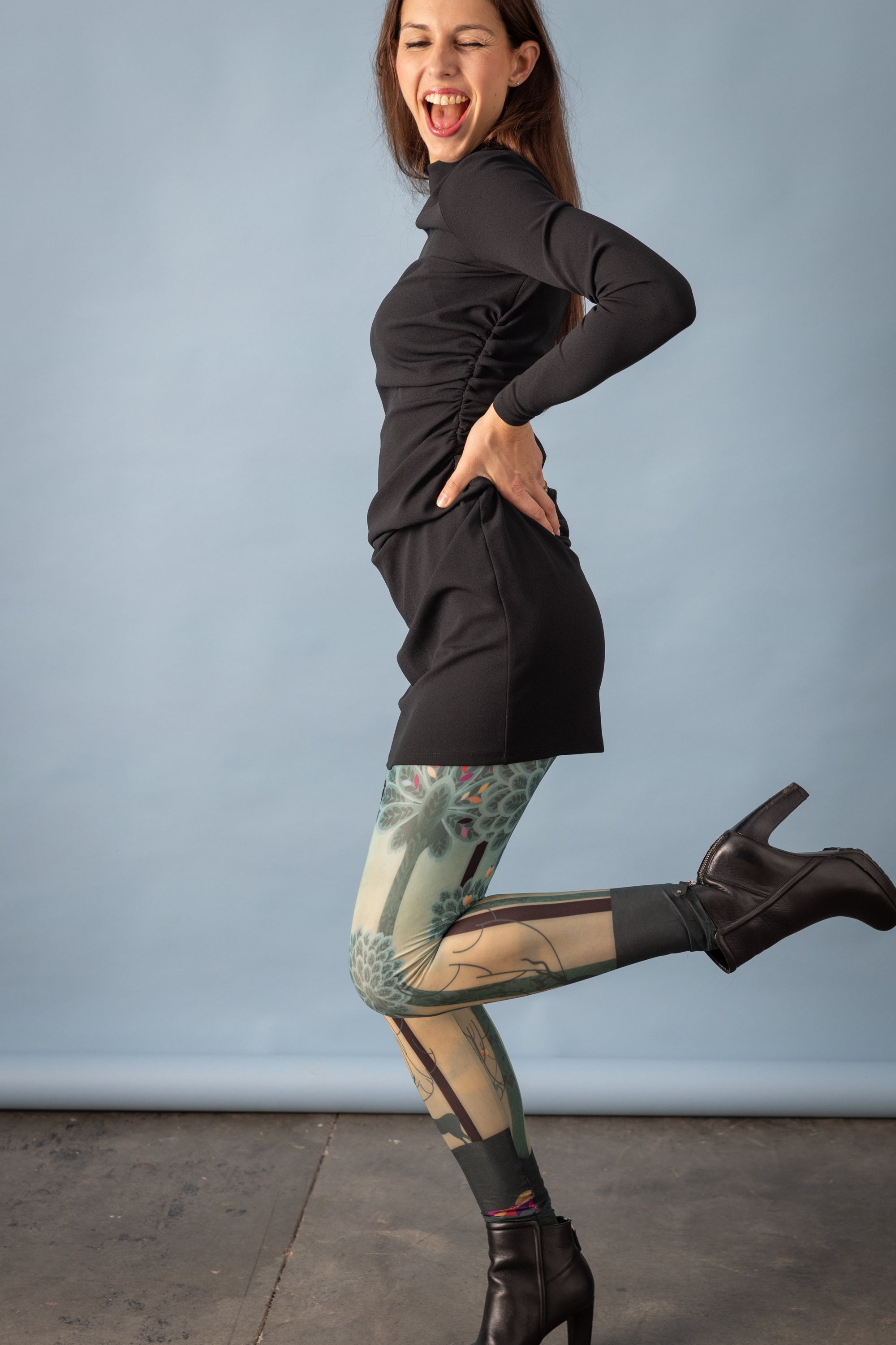 DELIO FIREBIRD printed leggings 