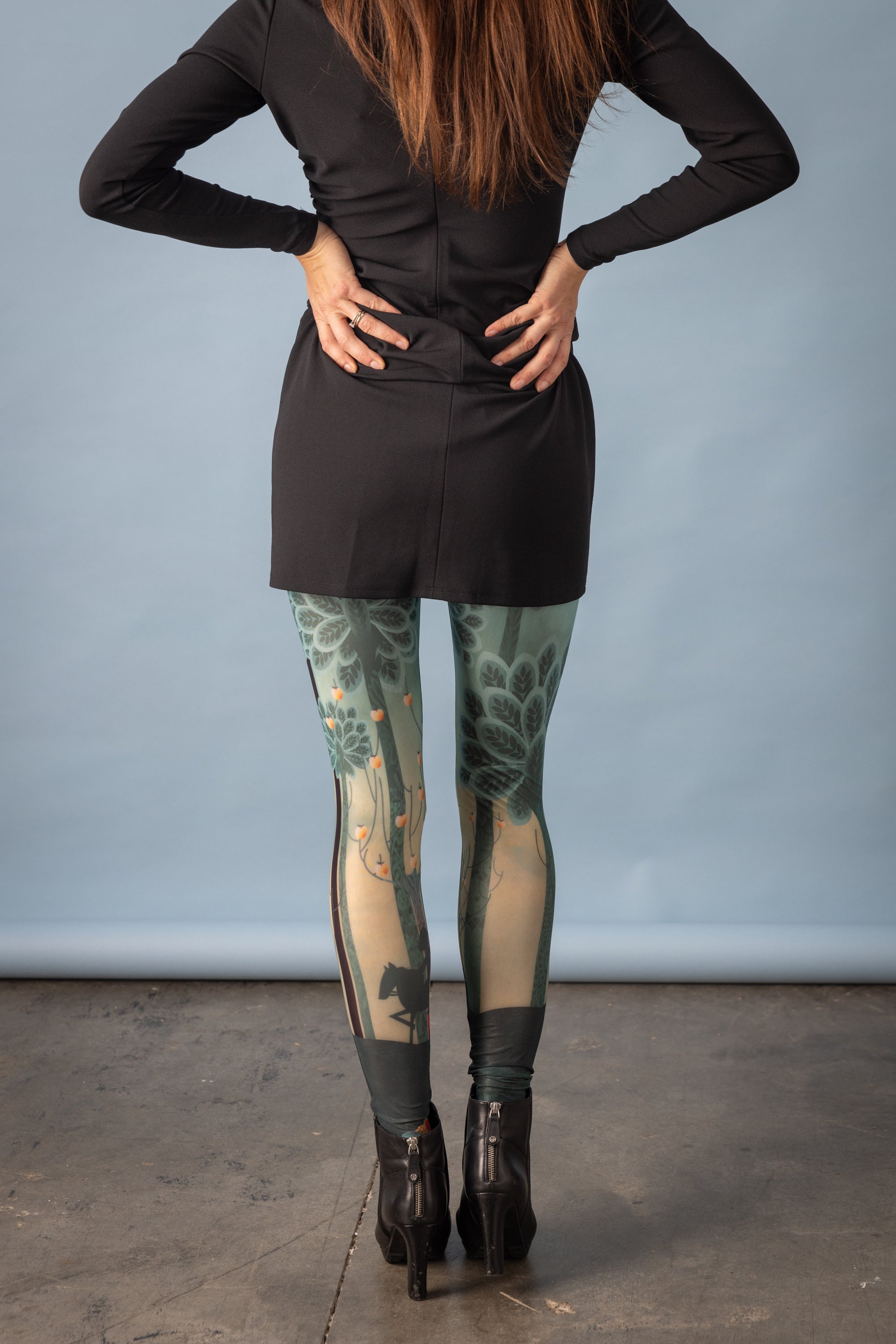 DELIO FIREBIRD printed leggings 
