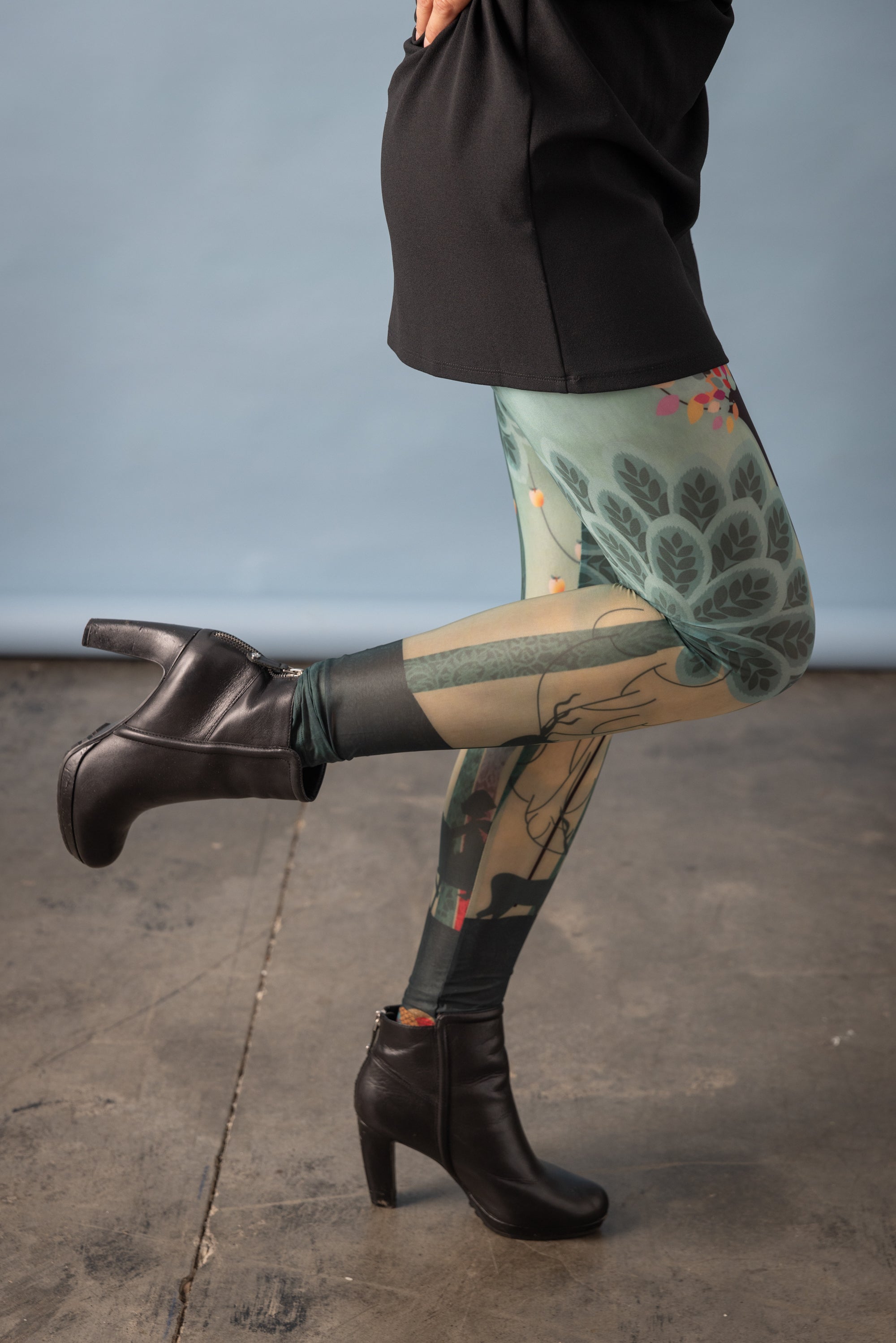 DELIO FIREBIRD printed leggings 