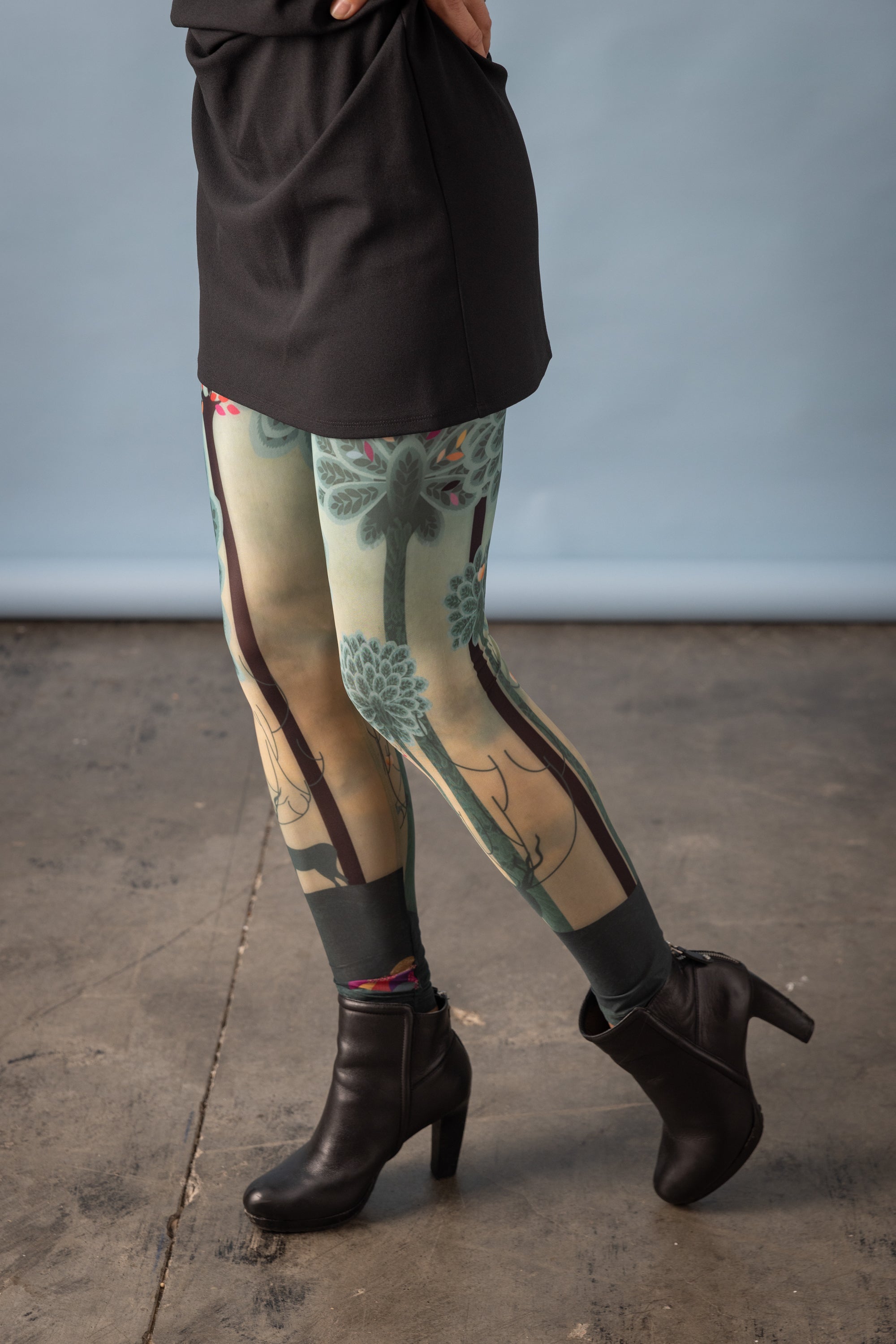 DELIO FIREBIRD printed leggings 