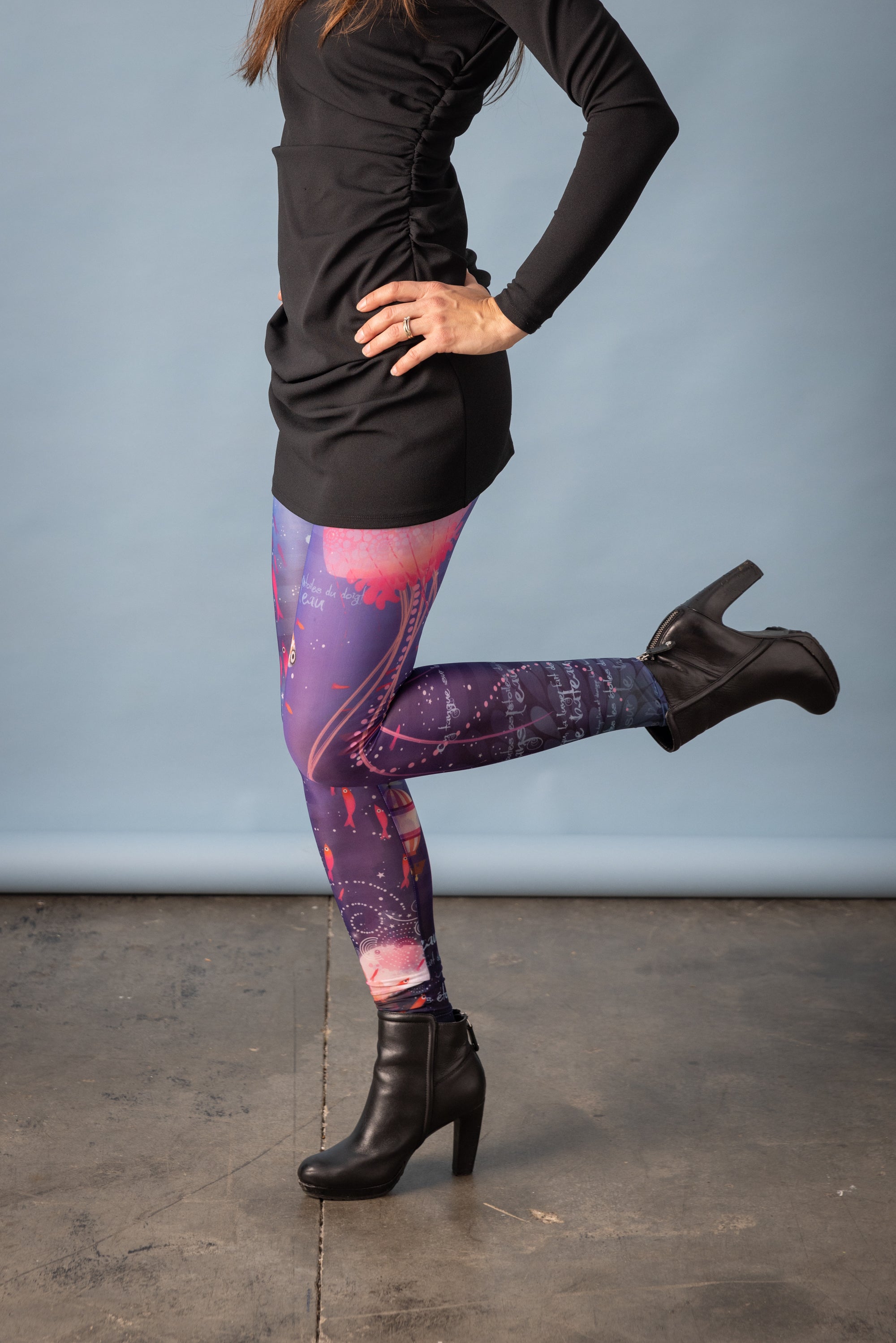 DELIO MER printed leggings 