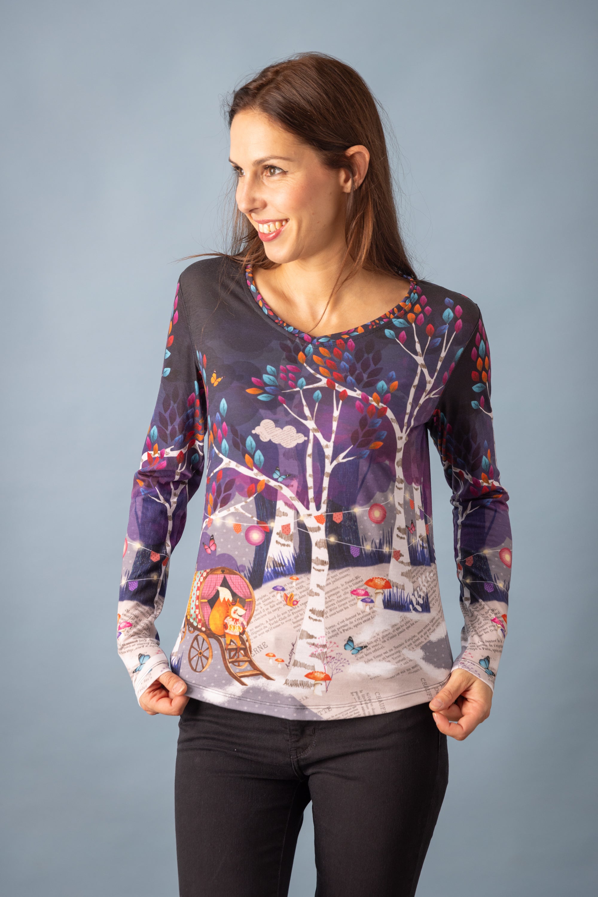 PRECOMMANDE Tee-shirt imprimé ARTEMIS CAGE A OISEAUX