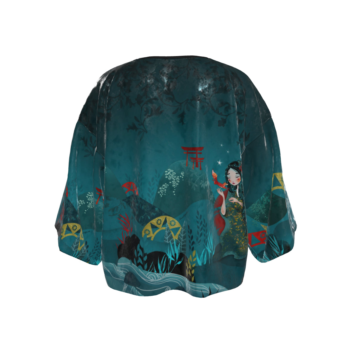 PRECOMMANDE Kimono imprimé velours KIMIKO KITSUNE