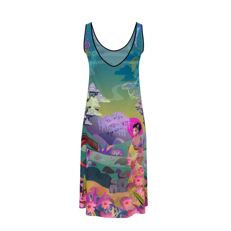 Précommande Robe bretelle imprimée BAGATELLE MIZAKI MIDORI