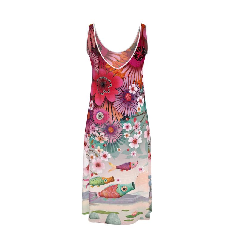 Précommande Robe bretelle imprimée BAGATELLE CARPE KOI