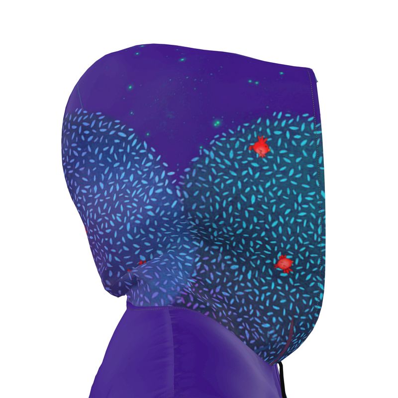 BIANCA BIRD CAGE printed parka 