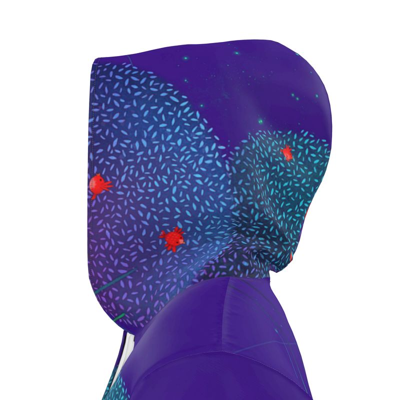 BIANCA BIRD CAGE printed parka 