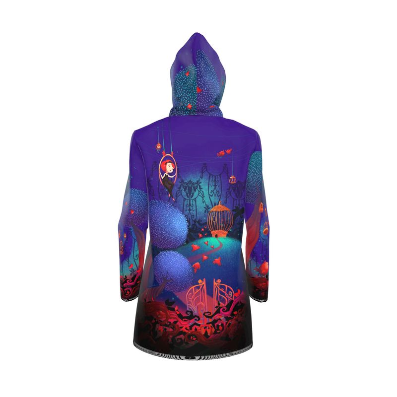 BIANCA BIRD CAGE printed parka 