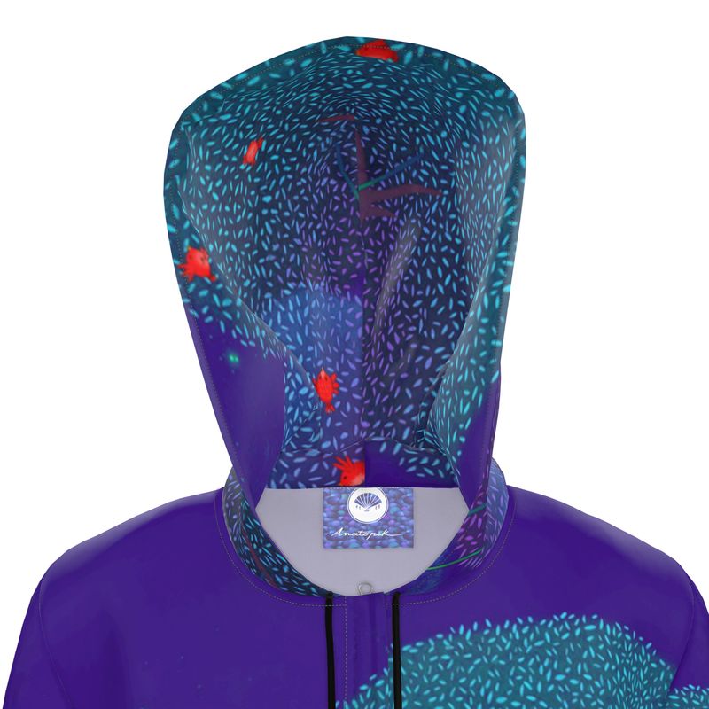 BIANCA BIRD CAGE printed parka 