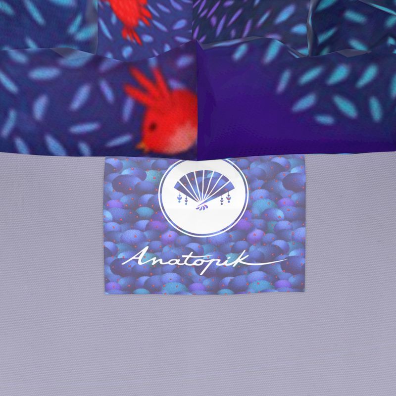 BIANCA BIRD CAGE printed parka 