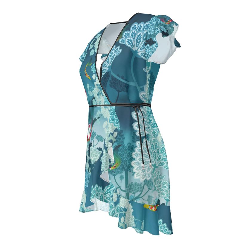 Robe imprimée à volants BARBARA ONDINE