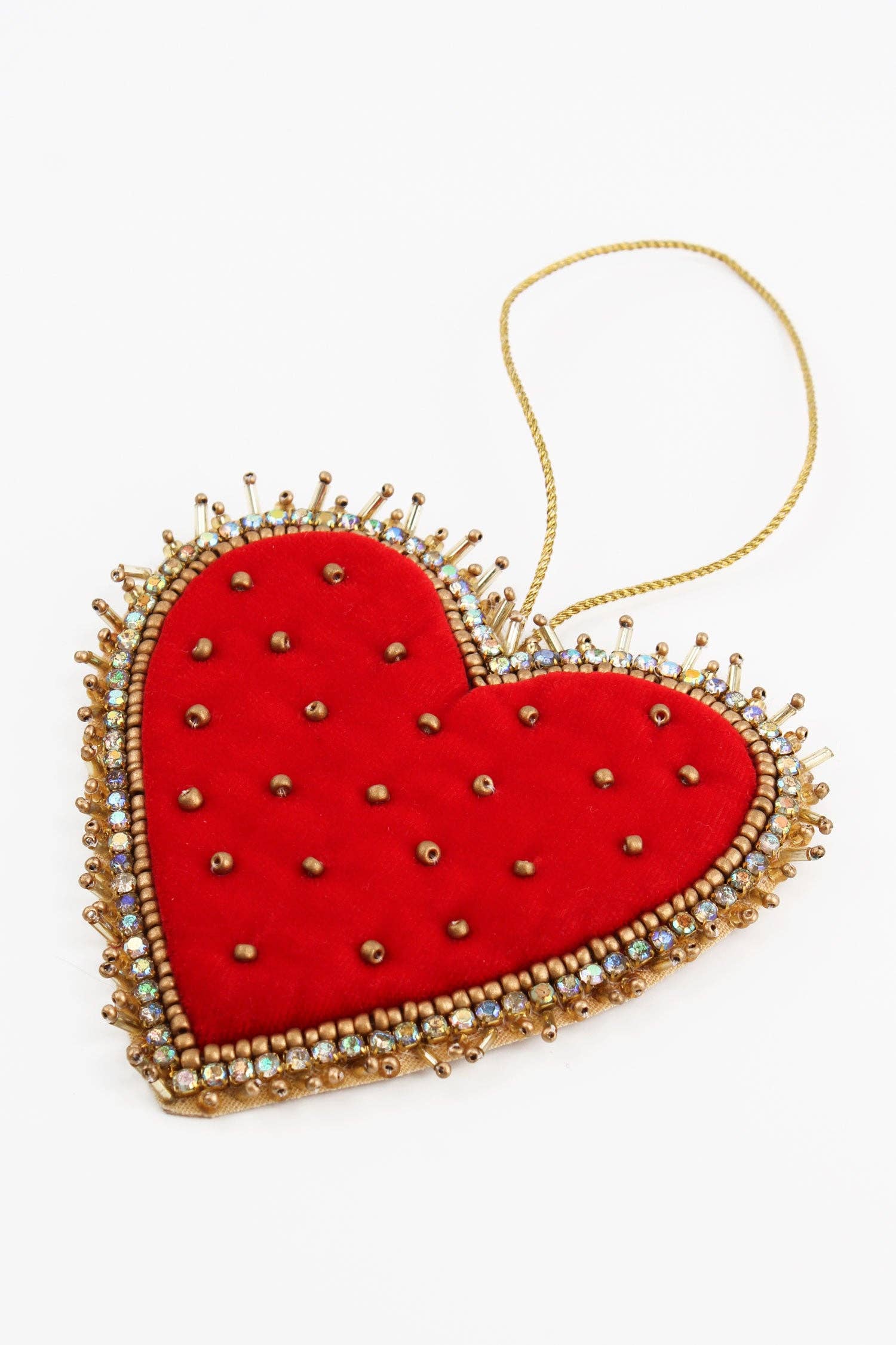 DÉCORATION EN FORME DE CŒUR ROUGE