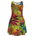 Robe patineuse VIDYA AMAZONE FEUILLAGES