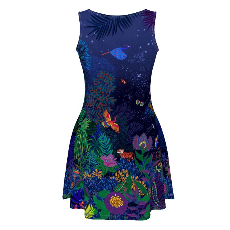 VIDYA BIRD CAGE skater dress Variant