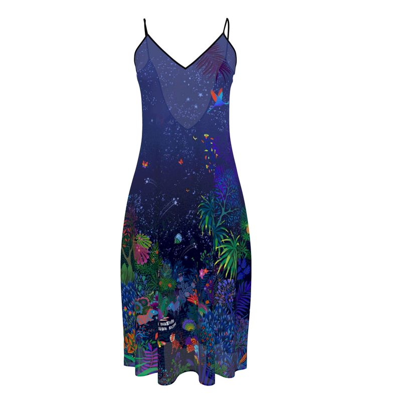 Robe bretelle imprimée BAGATELLE REVERIE