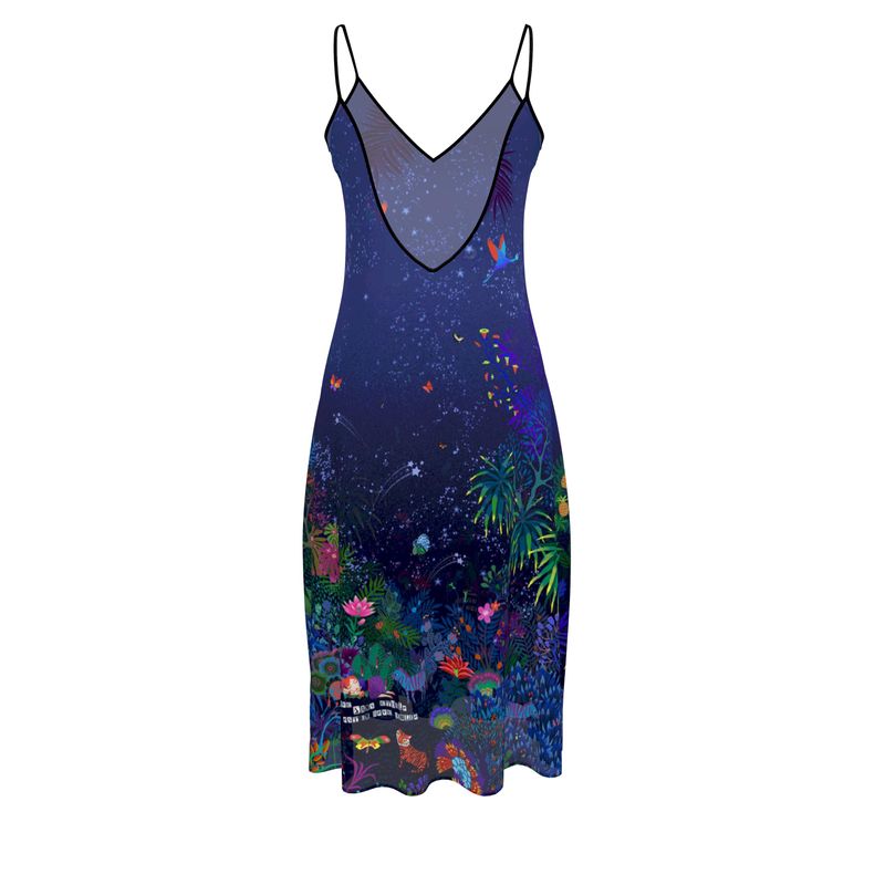 Robe bretelle imprimée BAGATELLE REVERIE